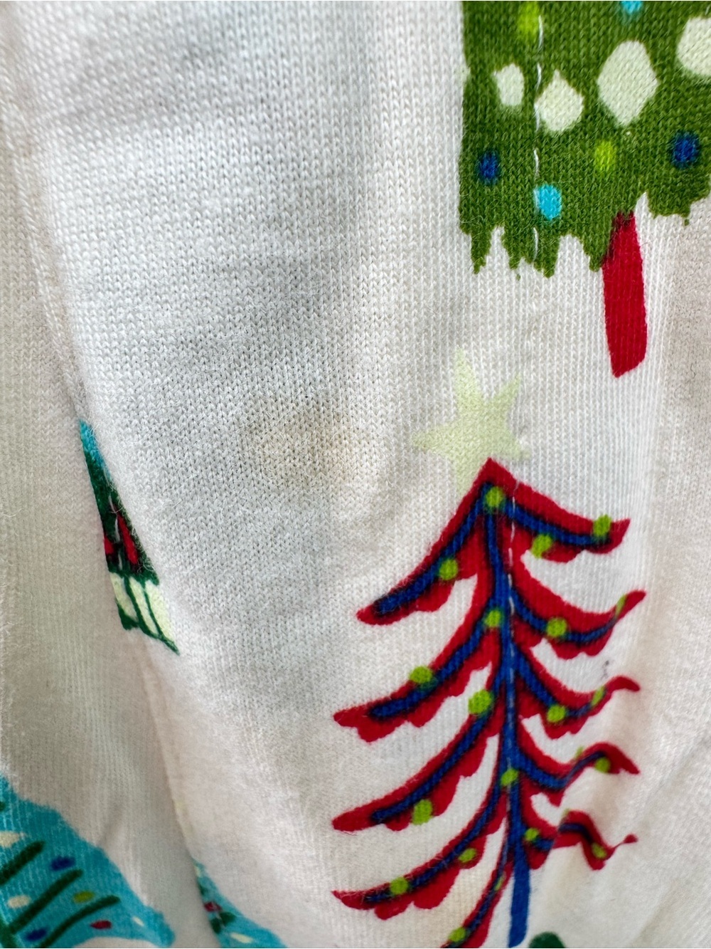NWT Little Blue House Christmas Tree Pajama Pants Glow In Dark Pockets Large - Picture 4 of 12